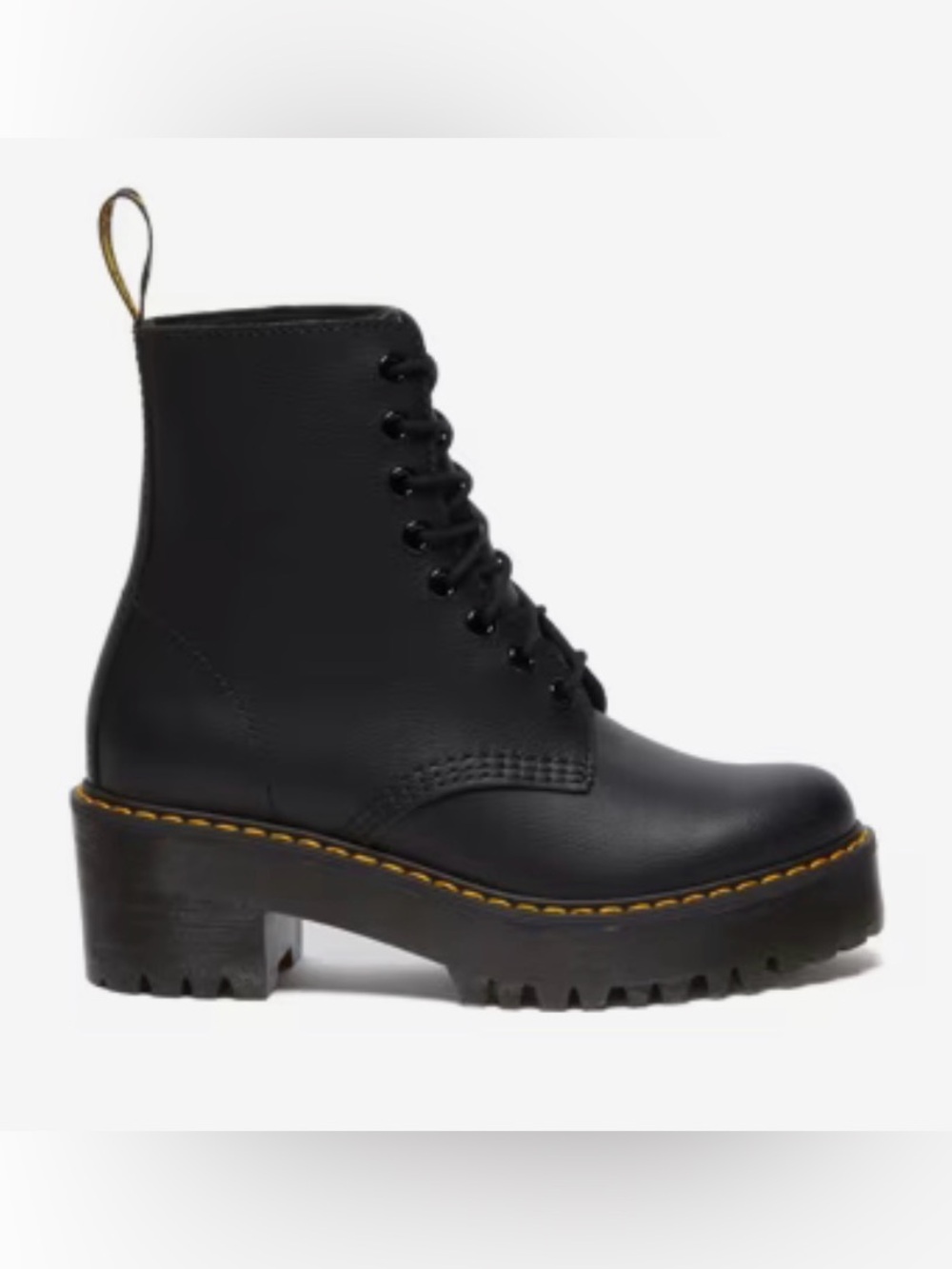 New without box! Dr. Martens Sanguine lace up heeled boots size 7 black
